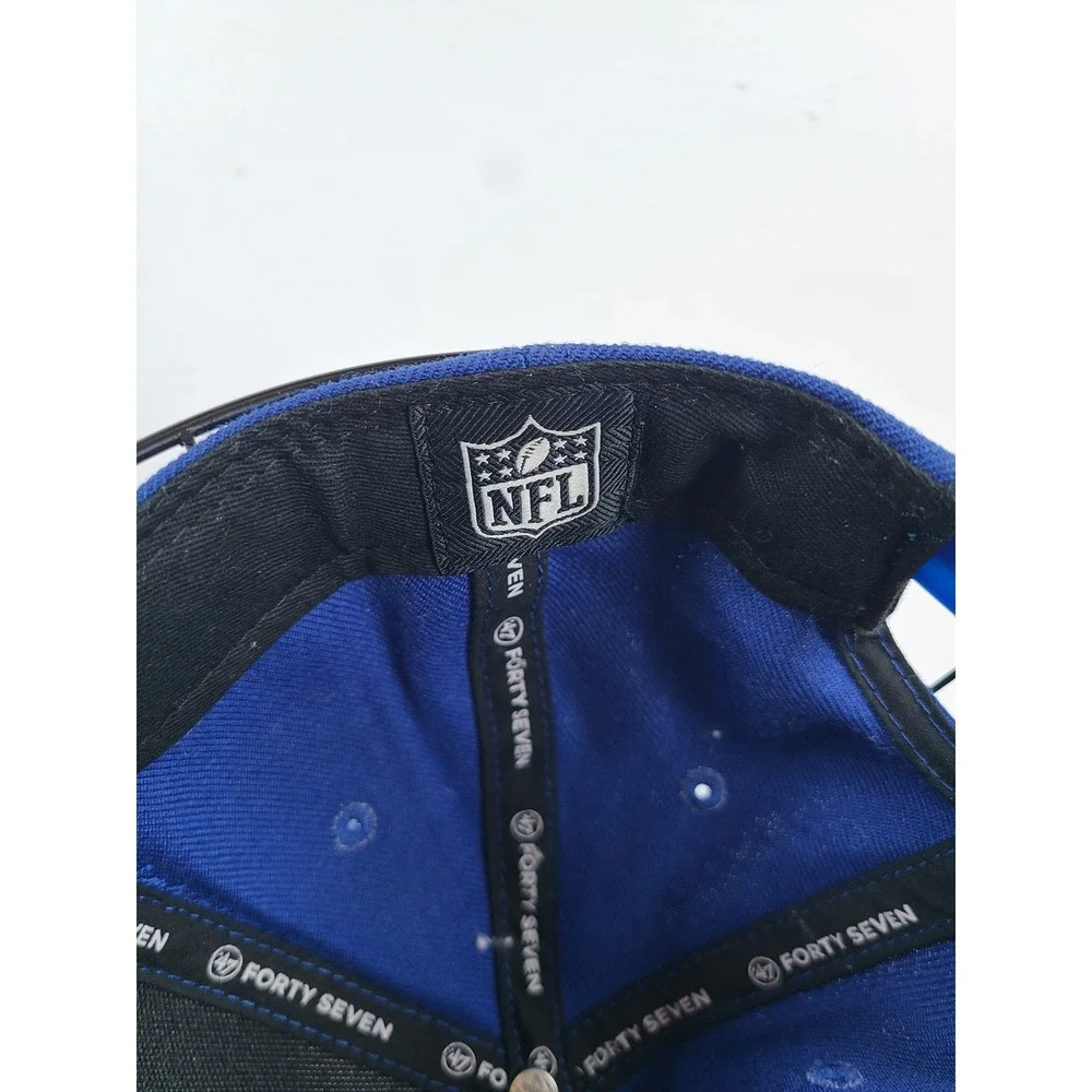 '47 Denver Broncos Youth Snapback Hat Blue Throwback D Logo Football Team NFL